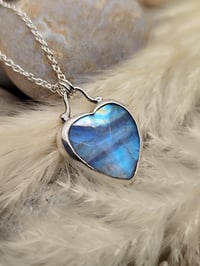 Image 3 of Rainbow Moonstone Heart