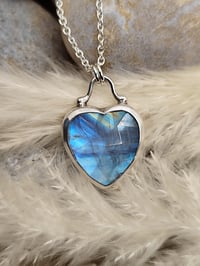 Image 4 of Rainbow Moonstone Heart