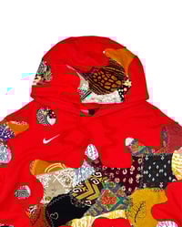 Image 6 of Re-worked Nike Batik Patchflow Hoodie Size 2XL