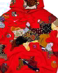 Image 8 of Re-worked Nike Batik Patchflow Hoodie Size 2XL