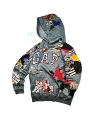 Image 1 of Re-worked GAP Batik Patchworks Hoodie Size S/M