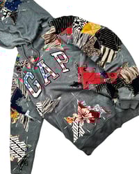 Image 6 of Re-worked GAP Batik Patchworks Hoodie Size S/M