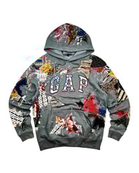 Image 2 of Re-worked GAP Batik Patchworks Hoodie Size S/M