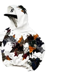Image 2 of Re-worked 1 of 1 Batik Heritage Stitch Storm Hoodie Size L