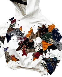 Image 8 of Re-worked 1 of 1 Batik Heritage Stitch Storm Hoodie Size L