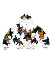 Image 3 of Re-worked 1 of 1 Batik Heritage Stitch Storm Hoodie Size L