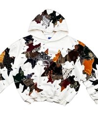 Image 10 of Re-worked 1 of 1 Batik Heritage Stitch Storm Hoodie Size L