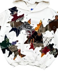 Image 11 of Re-worked 1 of 1 Batik Heritage Stitch Storm Hoodie Size L