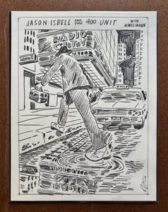 Image of Jason Isbell Original Sketch - NYC 2024