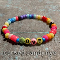 Image 2 of LOVE Bracelet: Colorful Pony and Alphabet Beads