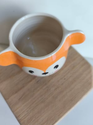 Image of  Petite  tasse ronde oreille orange 