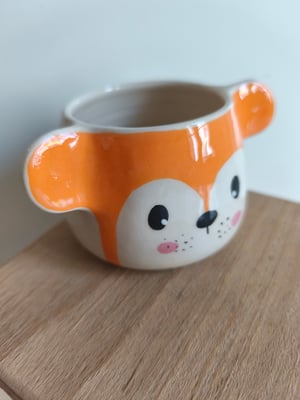 Image of  Petite  tasse ronde oreille orange 