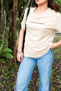 Image 3 of Keep Native Forest silkscreen shirt