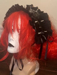 Image 2 of metal screw headdress (black x black)