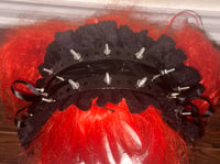 Image 3 of metal screw headdress (black x black)