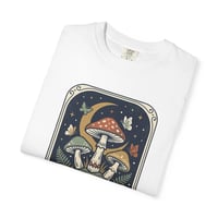 Image 3 of Moonlit Meadow Mushroom T-Shirt — 'Moonlit Meadow' Graphic Tee