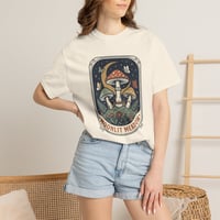 Image 7 of Moonlit Meadow Mushroom T-Shirt — 'Moonlit Meadow' Graphic Tee