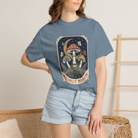 Image 16 of Moonlit Meadow Mushroom T-Shirt — 'Moonlit Meadow' Graphic Tee