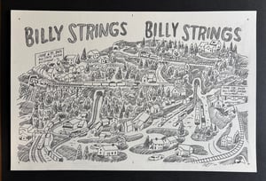 Image of Billy Strings Original Sketch - Rosemont 2025