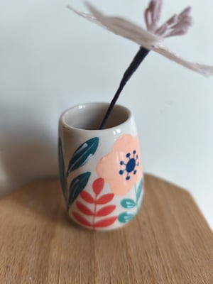 Image of  Mini vase  fleur rose pâle 