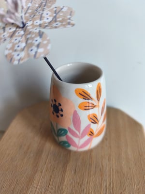 Image of  Mini vase  fleur rose pâle 