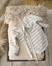 Image 3 of Newborn Photoshoot bodysuit for boys Robbie| stripes