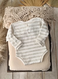 Image 2 of Newborn Photoshoot bodysuit for boys Robbie| stripes