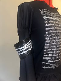 Image 5 of metalflesh lovers print cutsew (black x black)