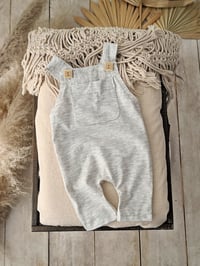 Image 1 of Newborn boys romper Dylan - light grey melange