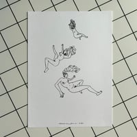 Image 1 of 3 Femmes qui tombent 2 - A4 - LASER PRINT