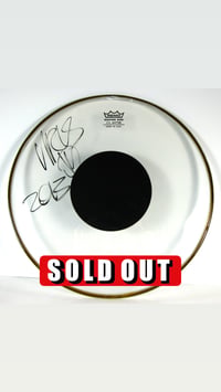 Image 1 of Virus Autographed Dope Drum Head 2013