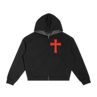 Image 1 of Sinners Zippered Hoodie