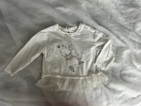 Image 1 of Carter’s Long Sleeve Ballerina Mouse Graphic Tutu Tee