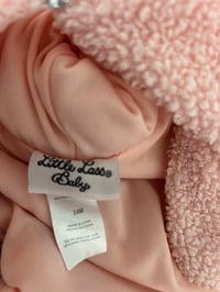 Image 2 of Little Lass Baby Fuzzy Hooded Vest with Ears