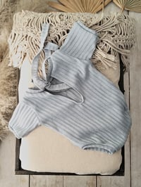 Image 3 of Photo prop | Newborn bodysuit for photo shoots | Robbie| gray