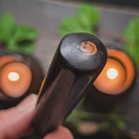 Image 3 of Simple Bog Oak Amulet (DAM715)