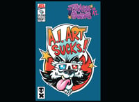 The Trash Pandas Vs A.I. Comic.  Cover B. Limited to 30.