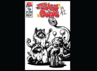 The Trash Pandas Vs A.I. Comic.  Cover C.  Limited to 30.