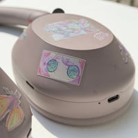 Image 4 of purple winter glitter sticker sheet