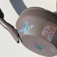 Image 5 of purple winter glitter sticker sheet