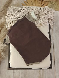 Image 4 of Newborn bodysuit for photo shoots| Andre | brown | photo props