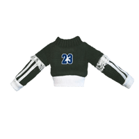 CANDY DARK GREEN SWEATER