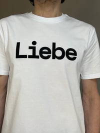 Image 8 of Liebe T-Shirt Black and White – Screen Printed in Berlin unisex 