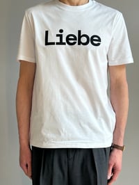 Image 2 of Liebe T-Shirt Black and White – Screen Printed in Berlin unisex 