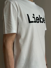 Image 9 of Liebe T-Shirt Black and White – Screen Printed in Berlin unisex 