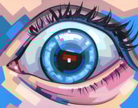 Image 3 of Surprised Eye - Original Painting
