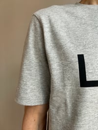 Image 11 of Organic Cotton “Liebe” T-Shirt in Grey – Hand Printed in Berlin unisex 
