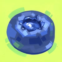 Image 3 of Blueberry - Original Painting