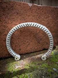 Image 1 of WL&A Handmade Heavy Sterling Ingot Serpent Cuff - Wrist Size 7 to 7.5"