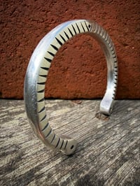 Image 3 of WL&A Handmade Heavy Sterling Ingot Serpent Cuff - Wrist Size 7 to 7.5"